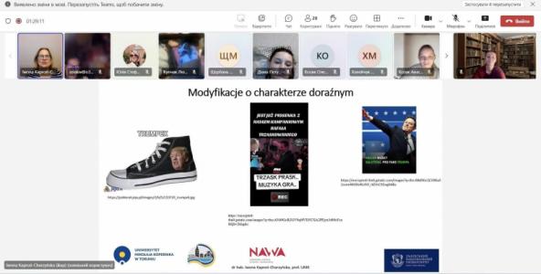Wykład prof. I. Kaproń-Charzyńskiej prezygotowujący do konkursu językowego